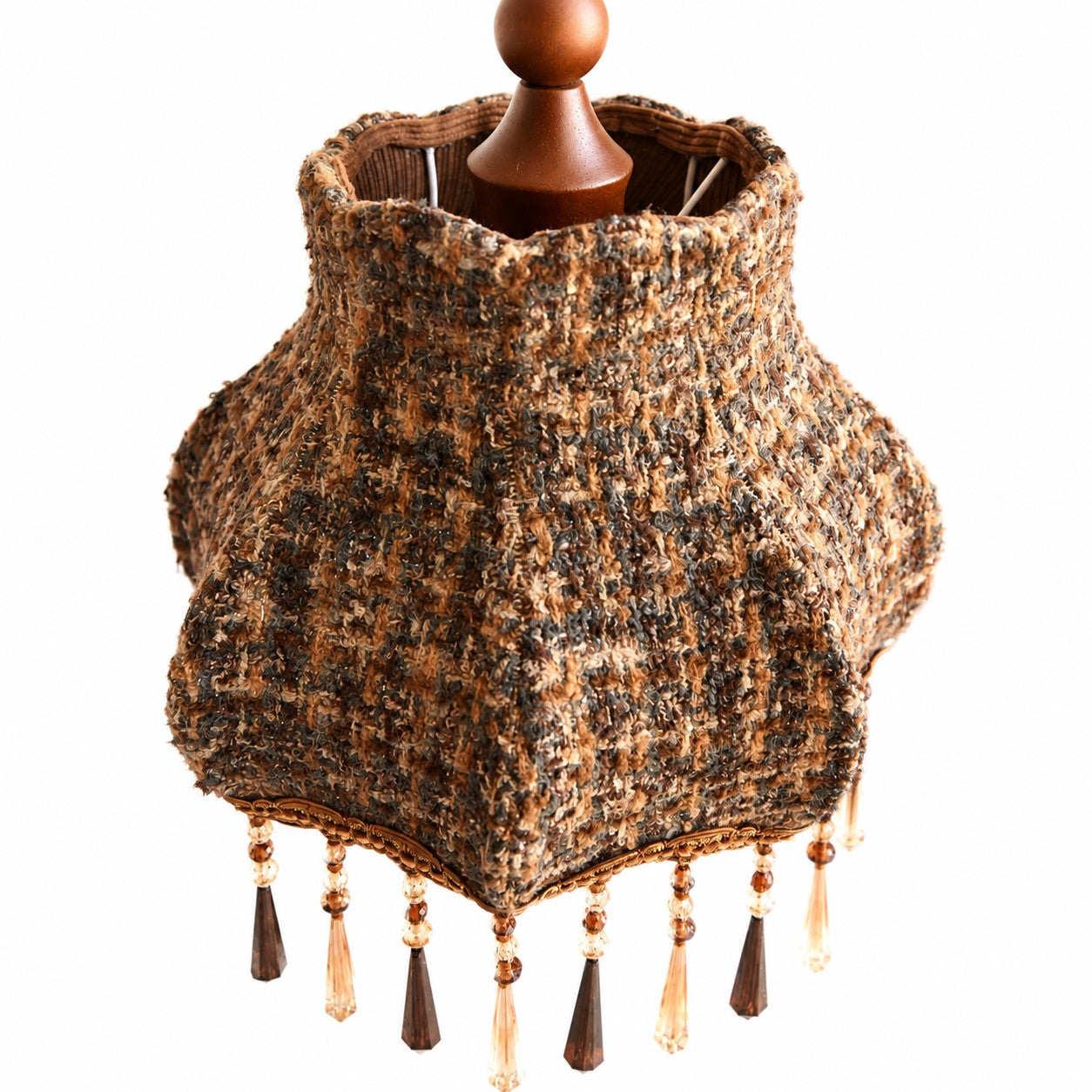 Vintage Fabric Fringe Pendant Lamp