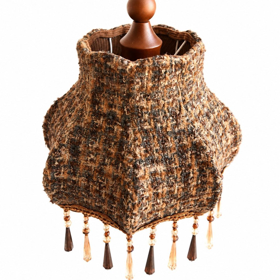 Vintage Fabric Fringe Pendant Lamp