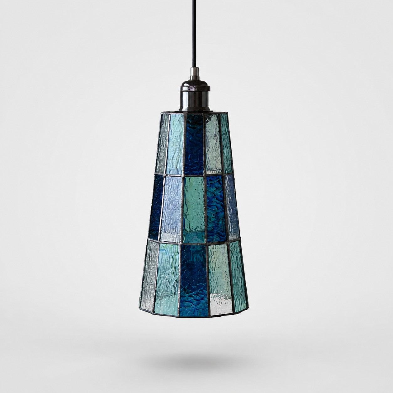 Artisan Stained Glass Tapered Pendant Light