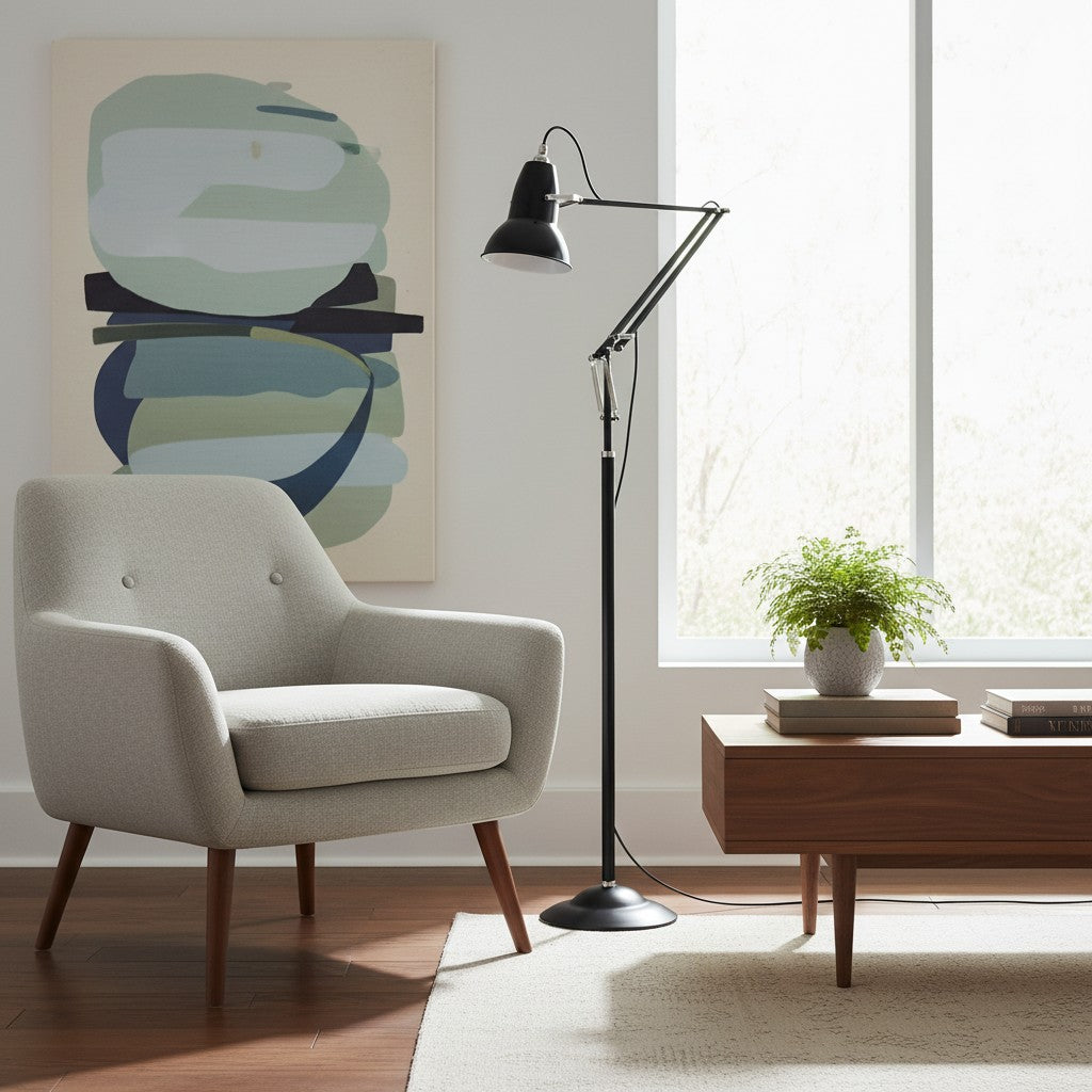 Modryx Classic Adjustable Floor Light with Refined Lines – Modern Functional Design for Home Interior Use