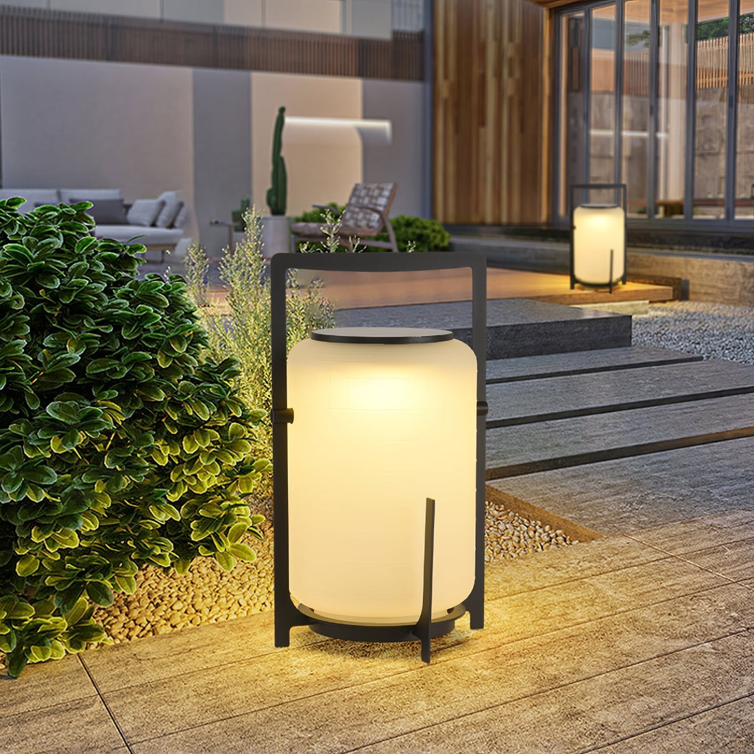 Solar Outdoor Table Lamp - Stainless Steel Durability