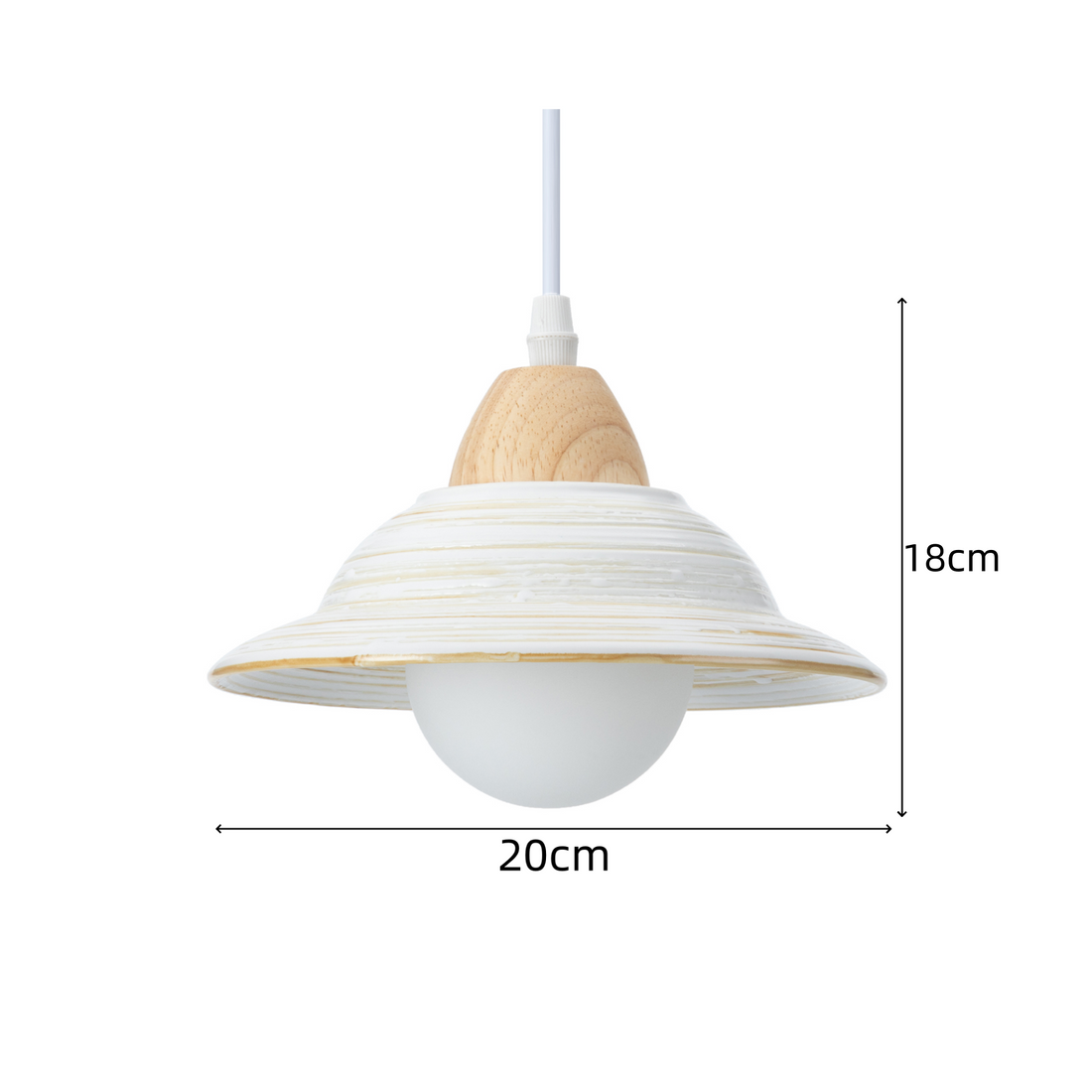 White Ceramic Pendant Light - Creative Milky Hat Design for Interiors