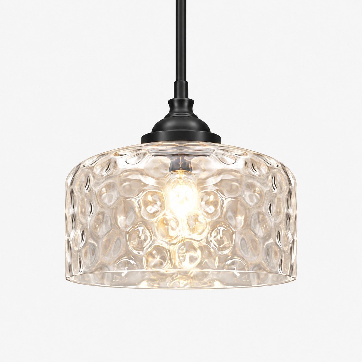Verstellbare Vintage-Pendelleuchte aus Glas