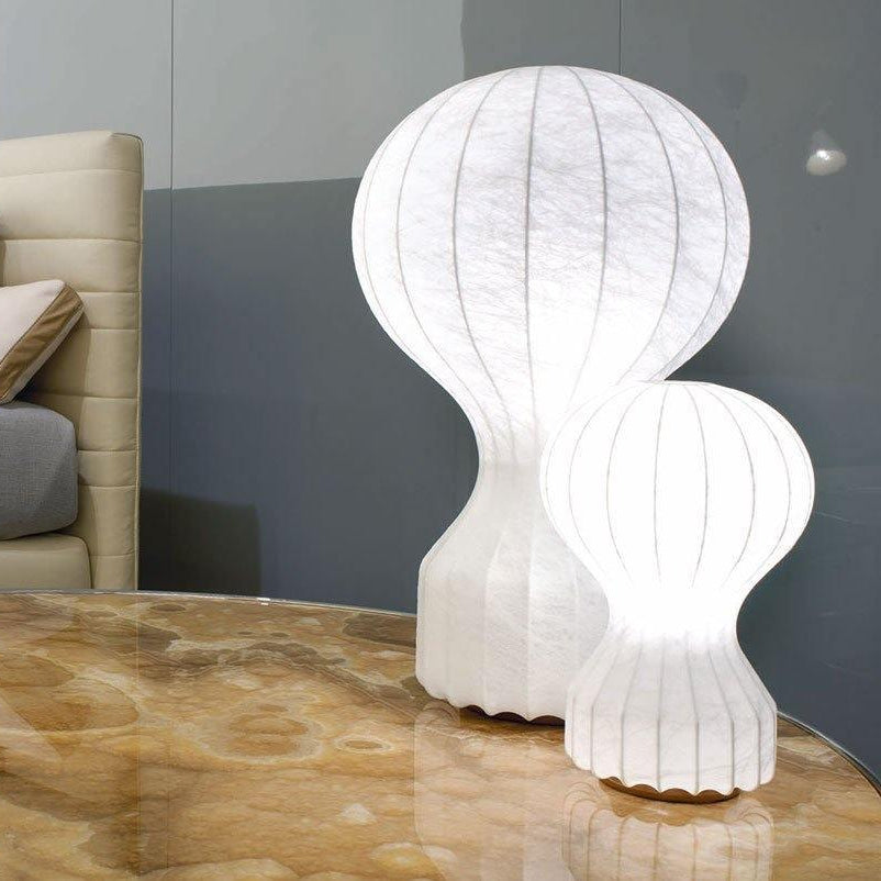 Heißluftballon Cocoon Weiße Tischlampe