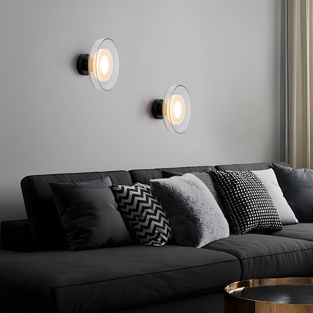 Nordic Wall Sconce - Modern Glass Round LED Lighting