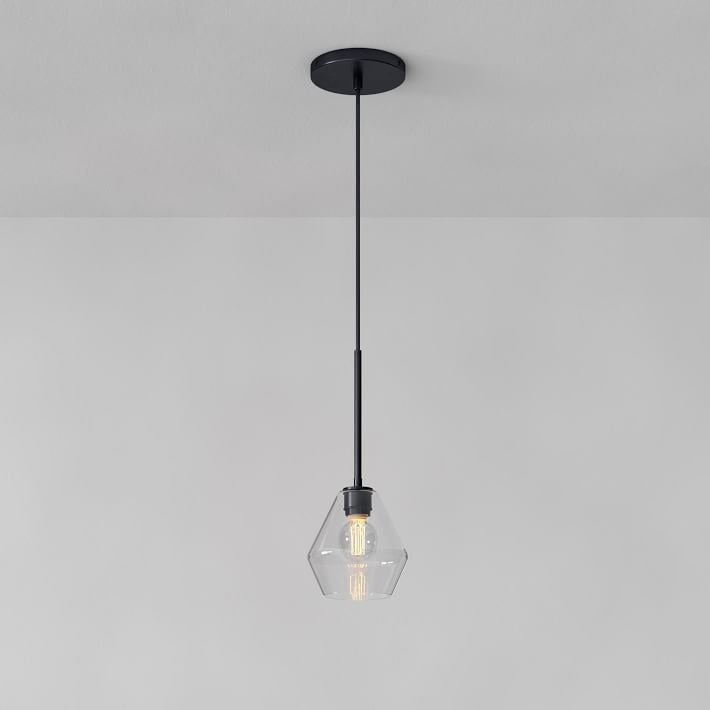 Merin Transparent Glass Sculpture Geometric Pendant Lamp