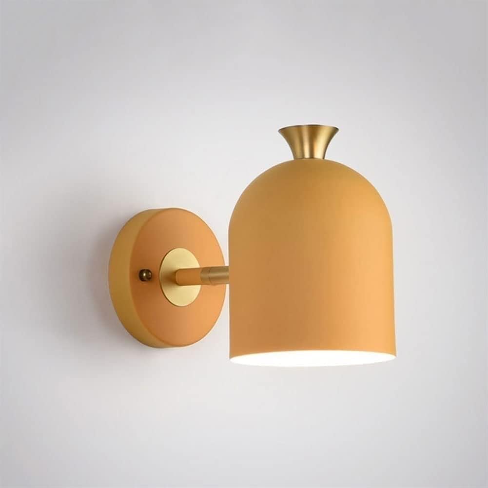Modern Iron Wall Sconce - Slim Single Bulb Hallway Light