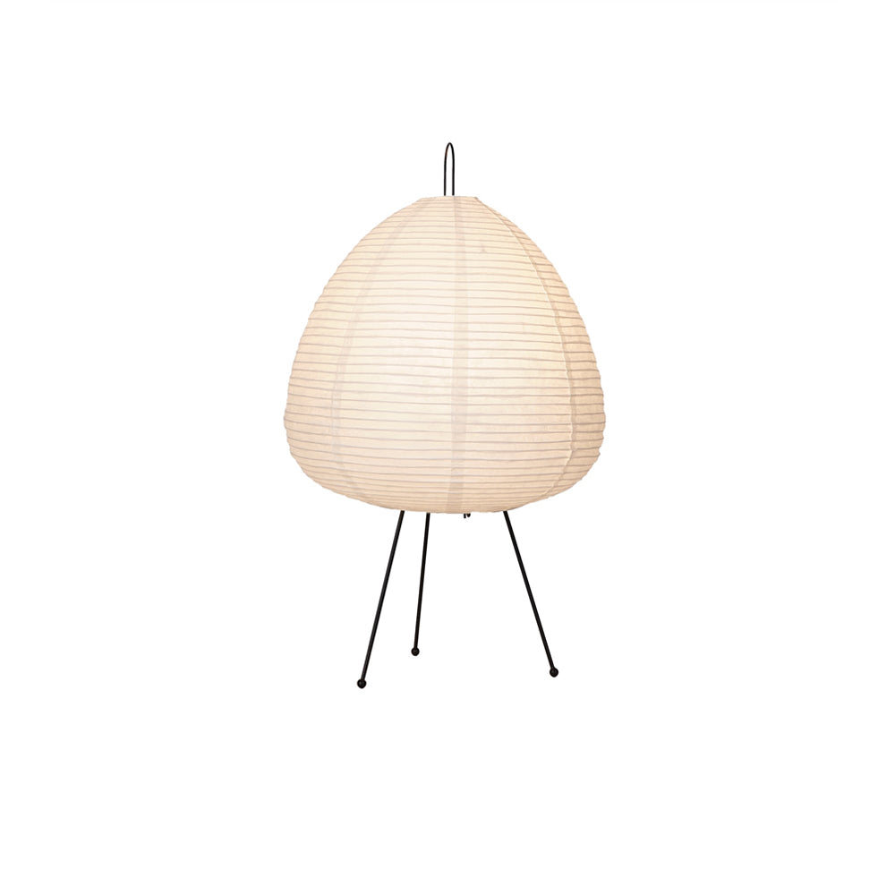 Japanisch inspirierte Papiertischlampe – Maulbeerpapierlampe fürs Schlafzimmer