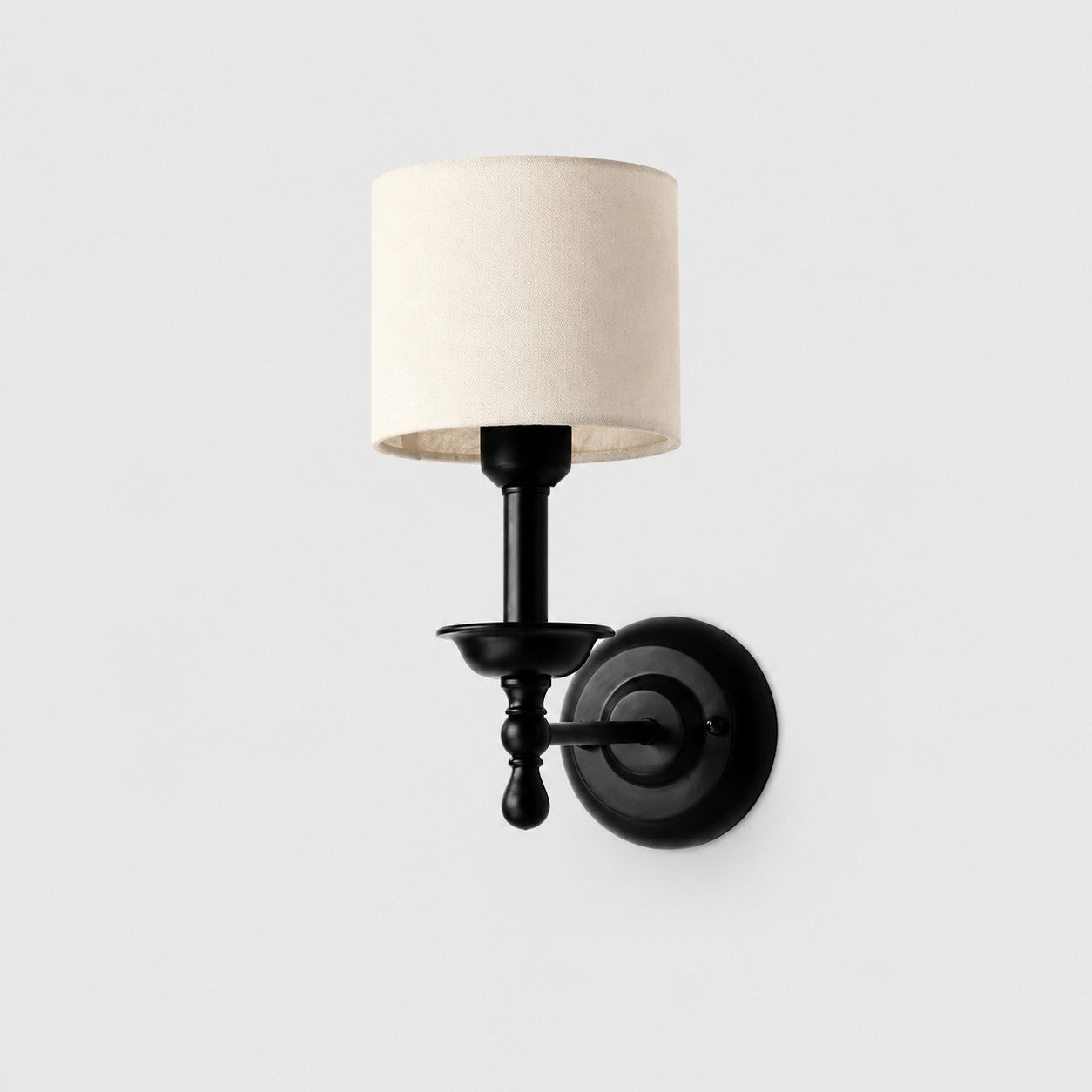 Vintage Fabric Shade Wall Sconce