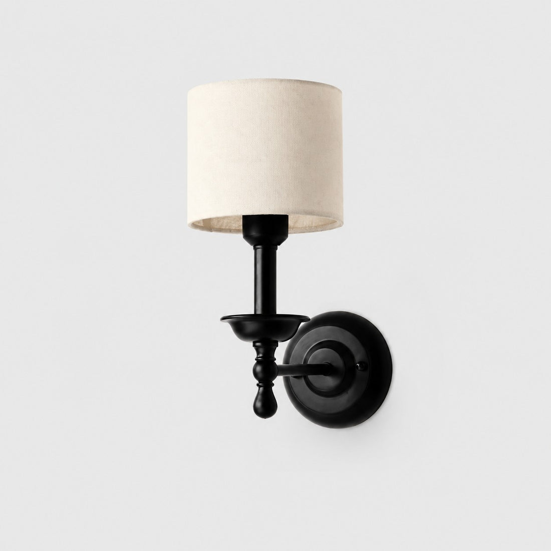 Vintage Fabric Shade Wall Sconce