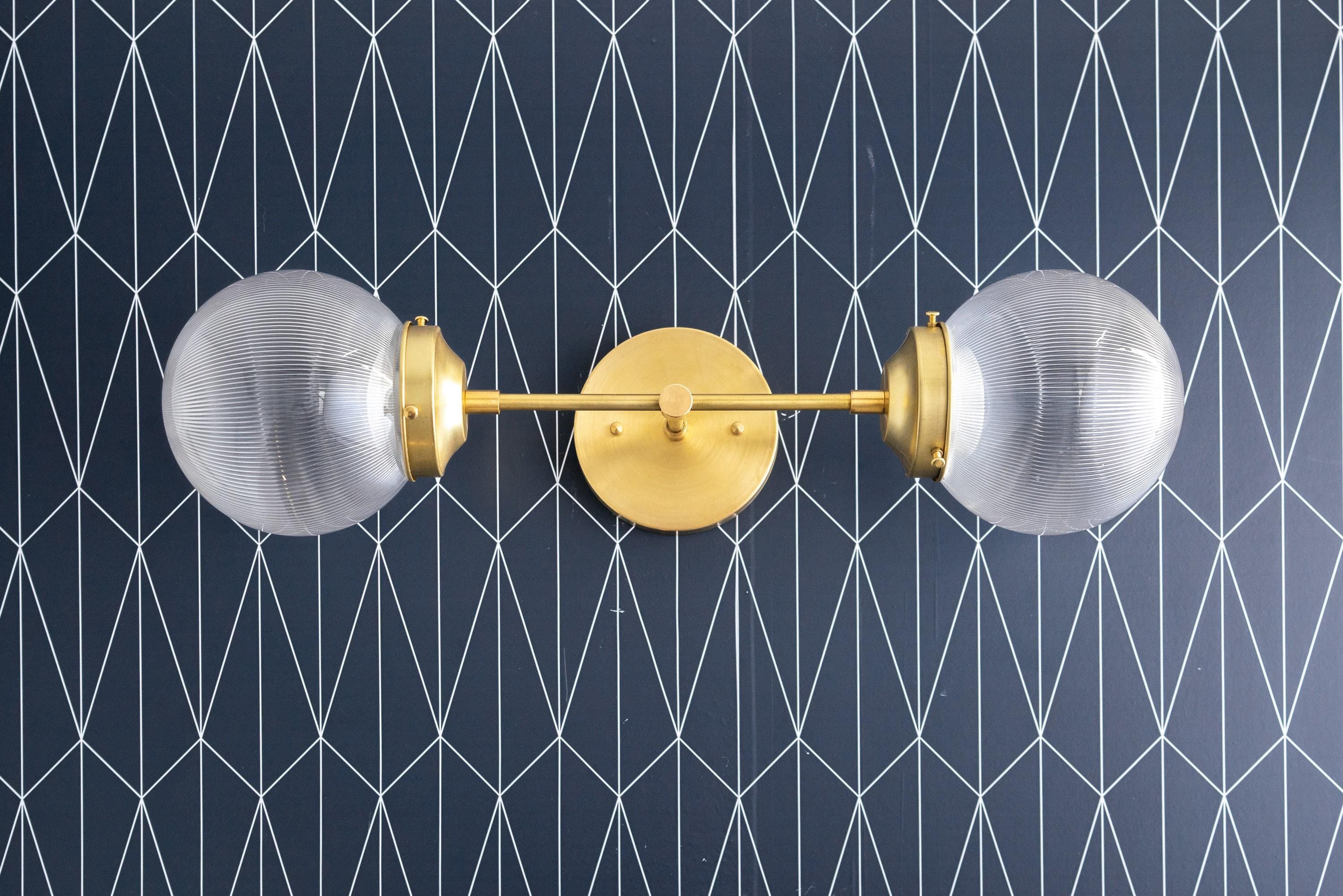 Lumio Globe Versatile Vanity Sconce - Dimmable Light for Bathroom and Hallway Use