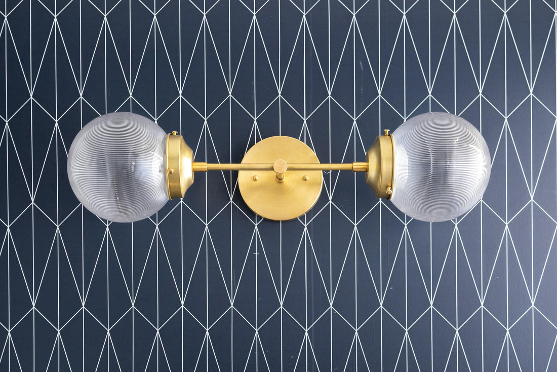 Lumio Globe Versatile Vanity Sconce - Dimmable Light for Bathroom and Hallway Use