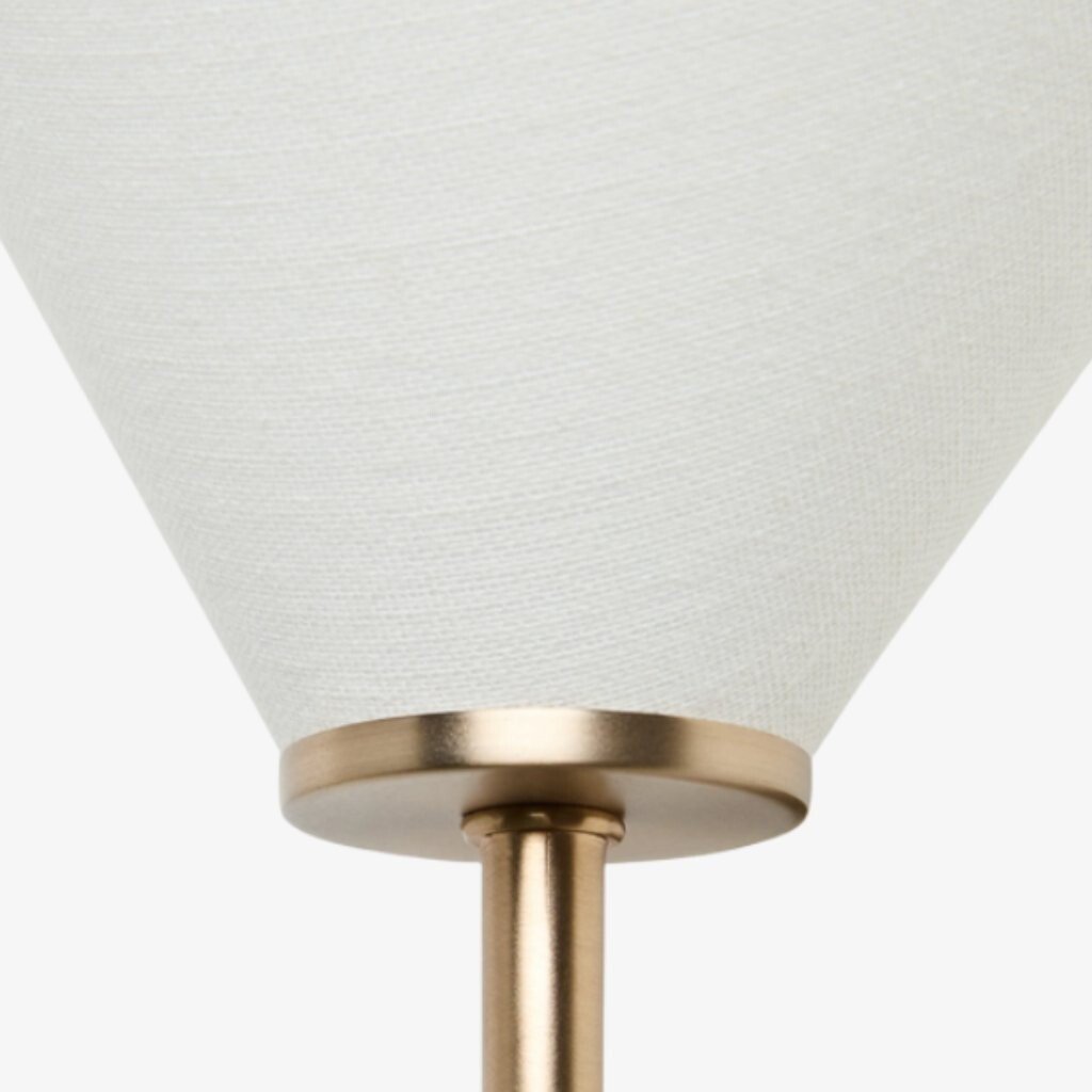 Kysara Brass Linen Wall Lamp - Sculptural Curves Design Suitable for Living Rooms, Bedrooms and Bathrooms