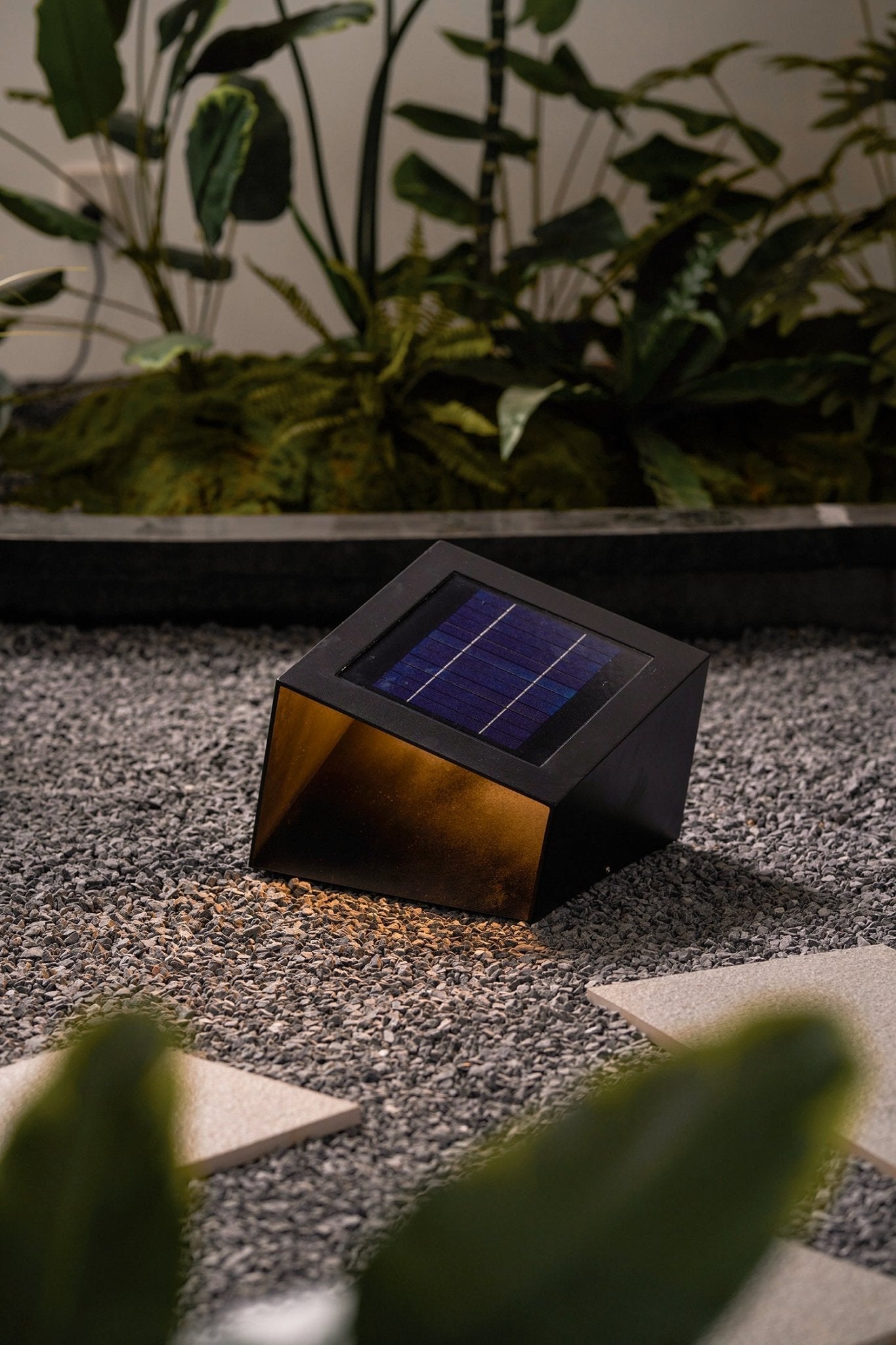 Cube Garden Solar Light - Compact LED Lamp for Patio & Small Gardens