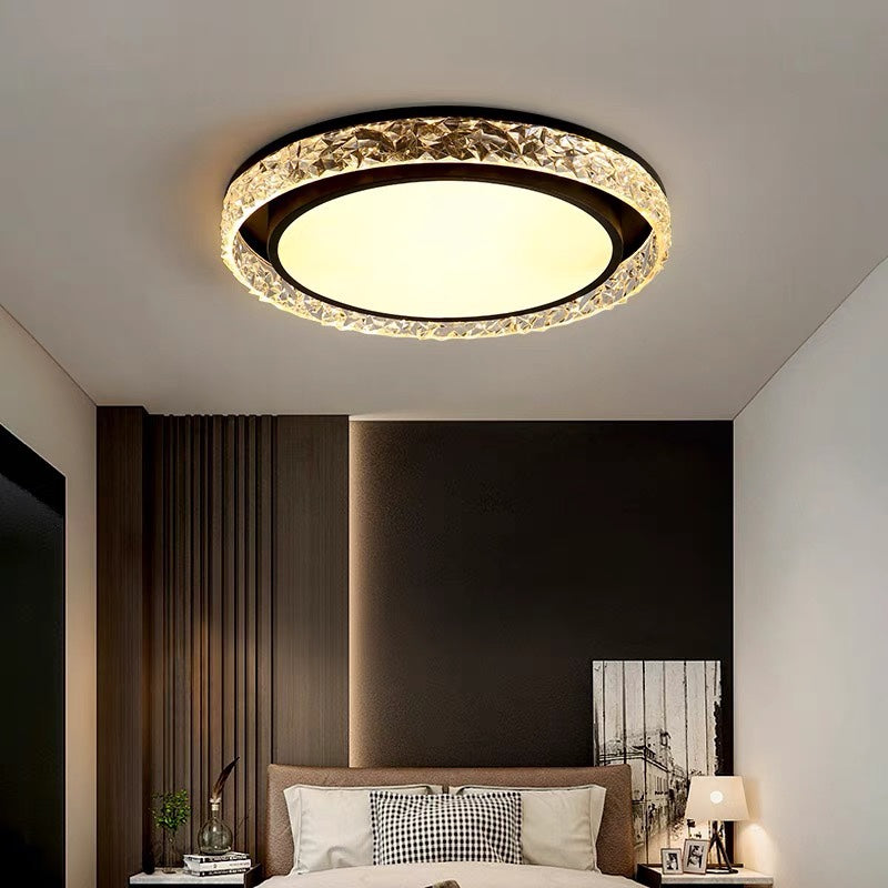 Minimalist Iron Ceiling Light – Flush Mount Modern Bedroom Fixture