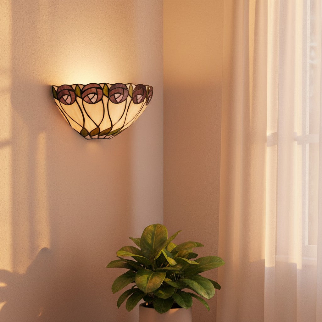 TF Hutchinson Tiffany Wall Light - for Hallway or Corridor