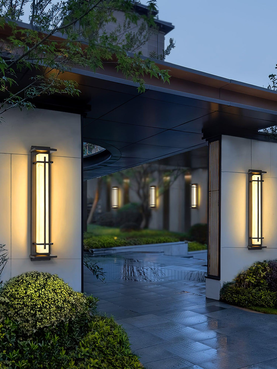 Quadratische Außenwandleuchte - Wasserdichte LED-Lampe für Garten &amp; Terrasse