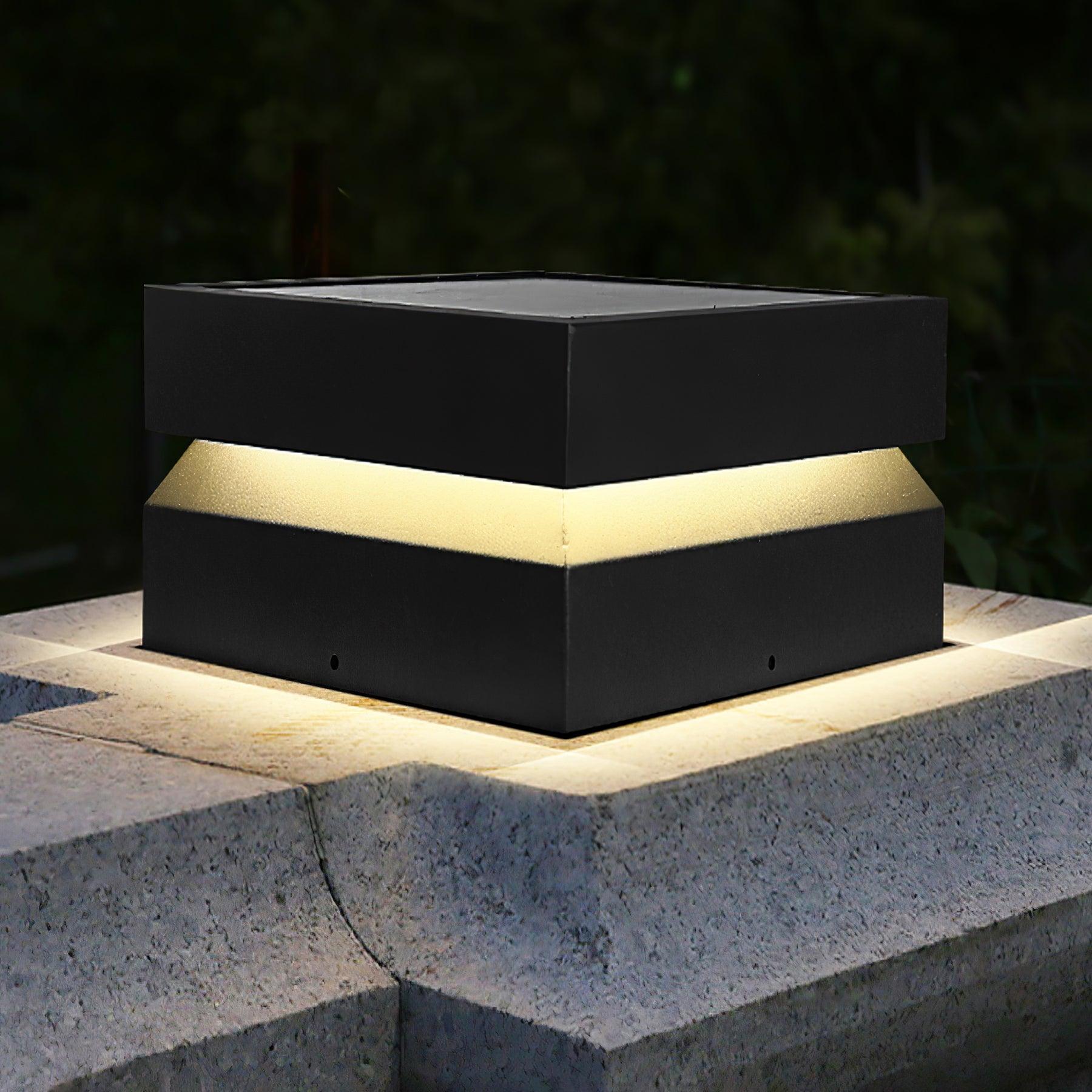 Square Post Outdoor Light - Waterproof Garden Lamp for Pathway