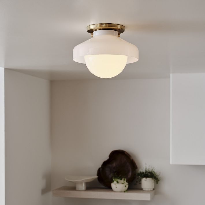 Hanton Metal Flush Mount Light - Modern Ceiling Lamp for Living Room