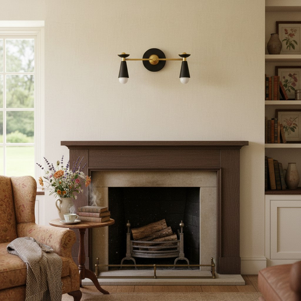 Pyralis Cone Modern Art Deco Lighting - Vintage Style Vanity Sconce Light