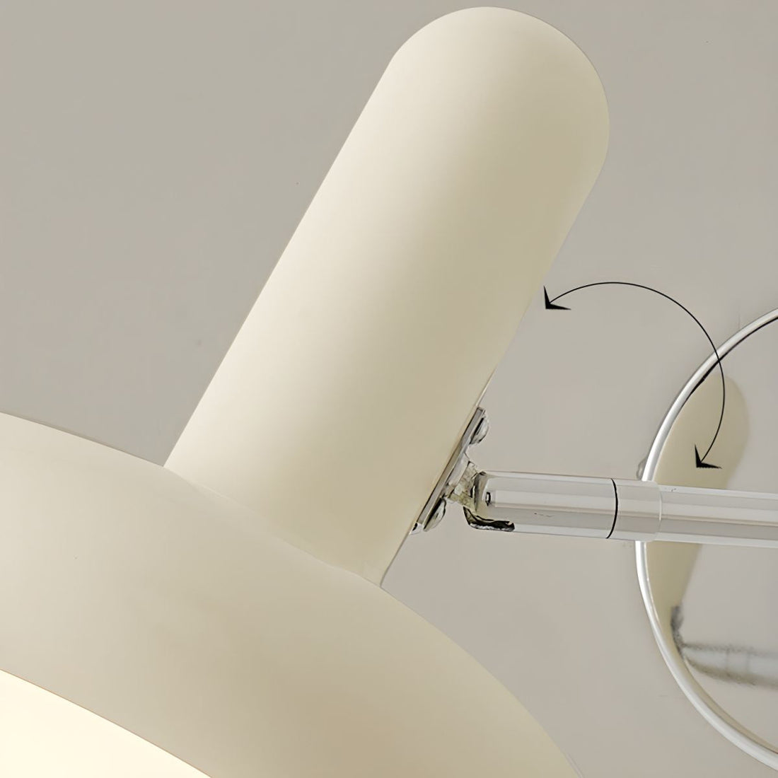 Swing Arm Wall Lamp - Retro White Adjustable Reading Light