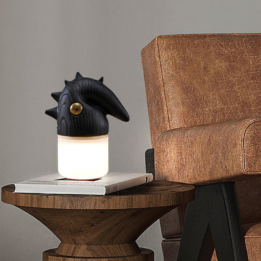 Tischlampe mit Akku - Dekoratives Rosshaarlicht fürs Schlafzimmer