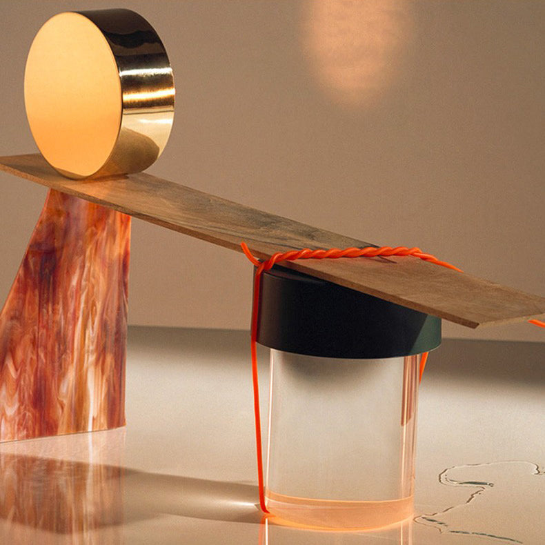 Tragbare Tischlampe – wiederaufladbare Glaslampe für Wohnzimmer und Schreibtisch