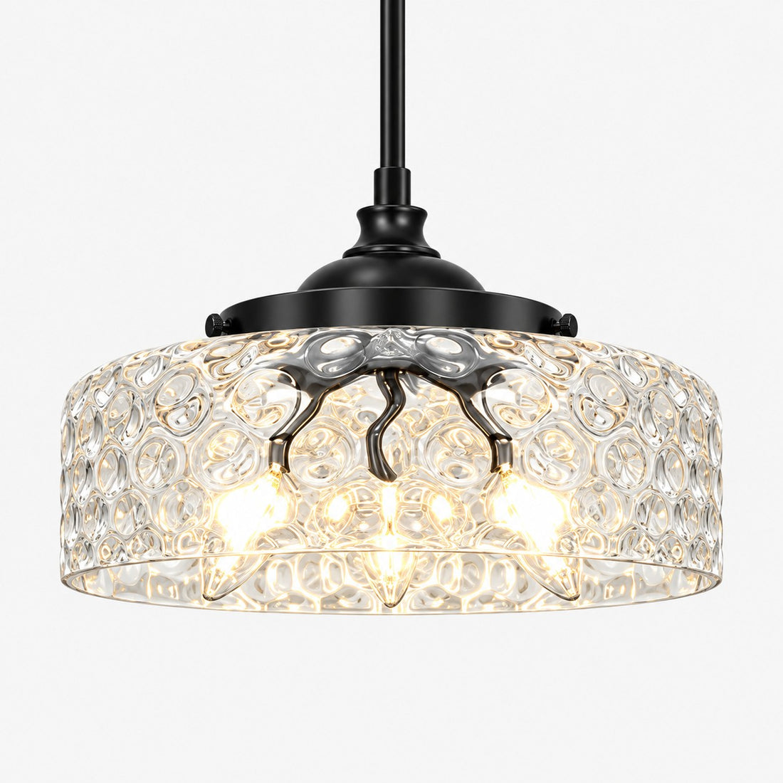 Verstellbare Vintage-Pendelleuchte aus Glas