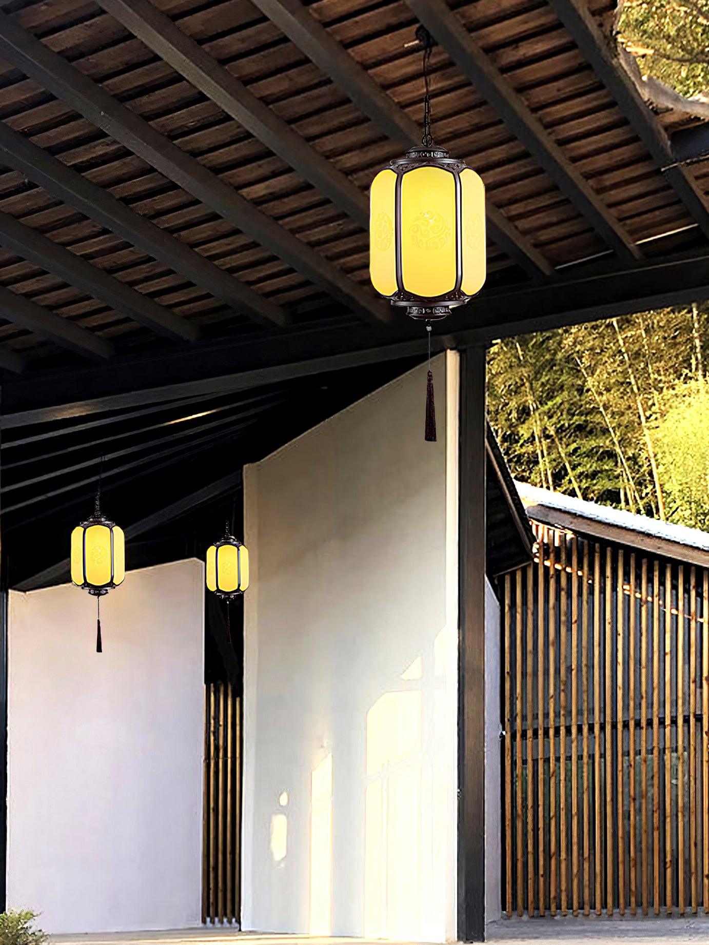 Lantern Outdoor Pendant Light - Weatherproof Outdoor Pendant Ideal