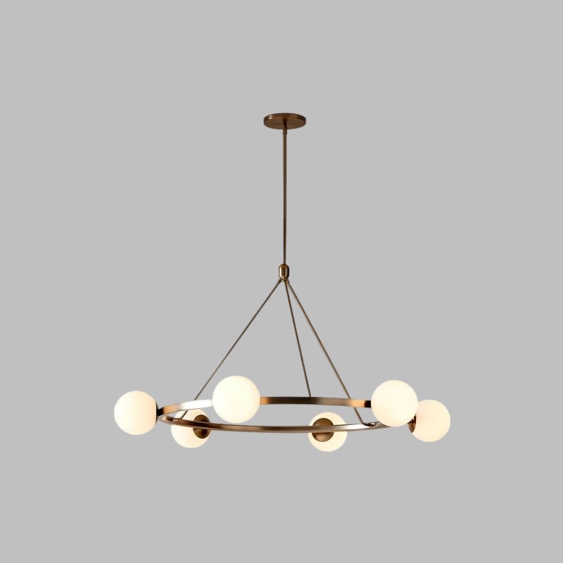 Brelia Round Light Chandelier - Modern Globe Chandelier in Stylish Design