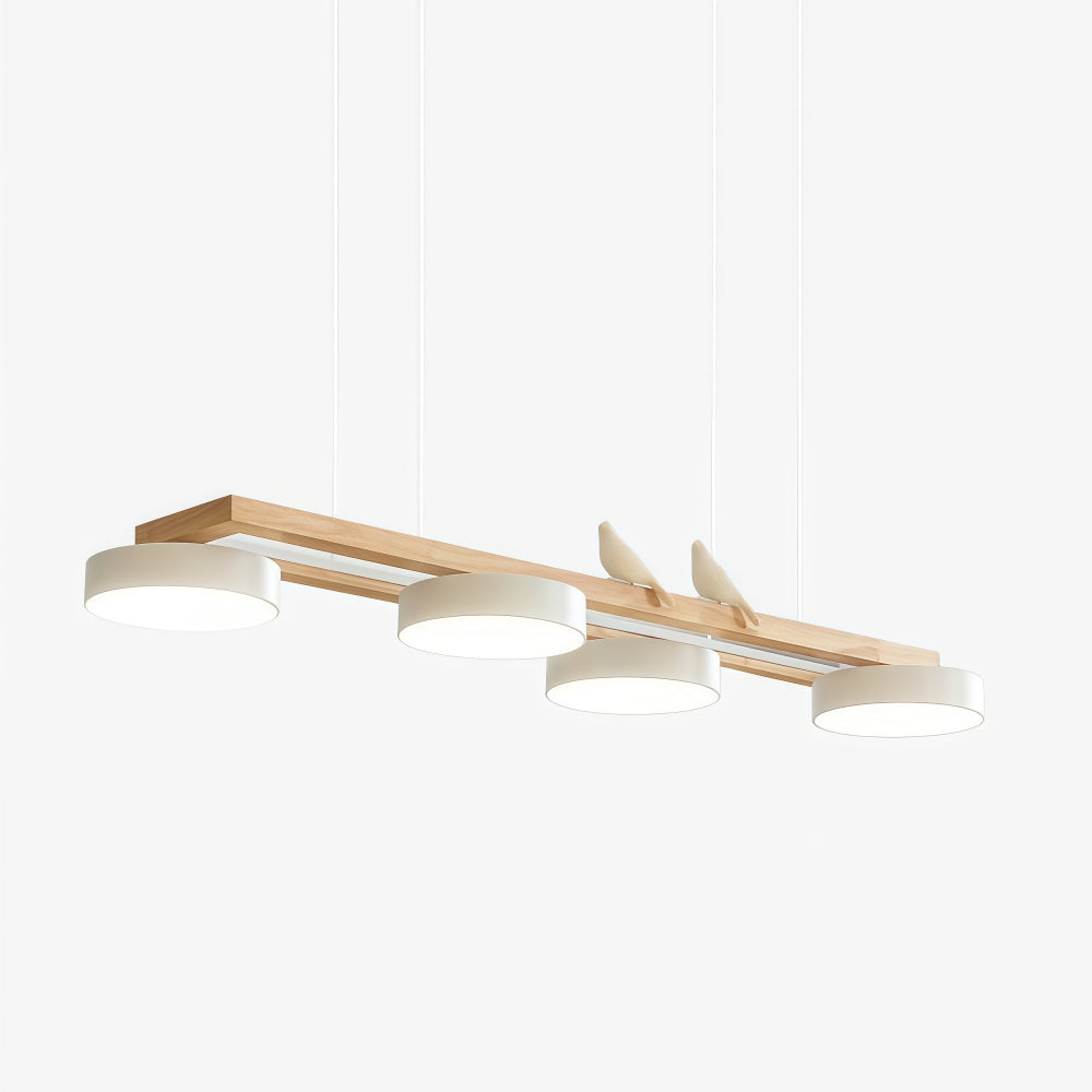 Orilumea Bird Chandelier - Wooden Lighting Fixture Modern Style for Living Room