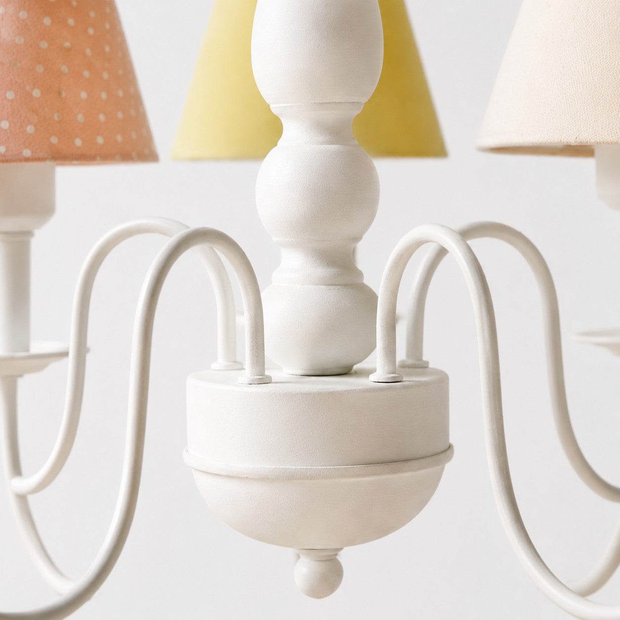 Colorful Fabric Shade 5-Light Chandelier