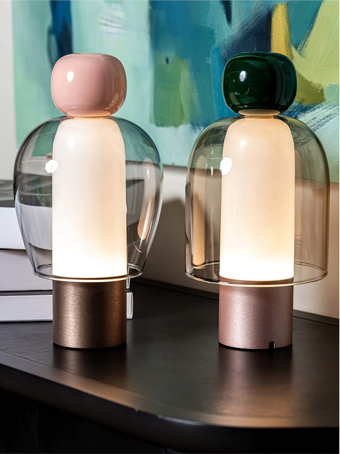 Tischlampe – Tragbare wiederaufladbare Lampe für den Einsatz im Wohnzimmer und Schlafzimmer