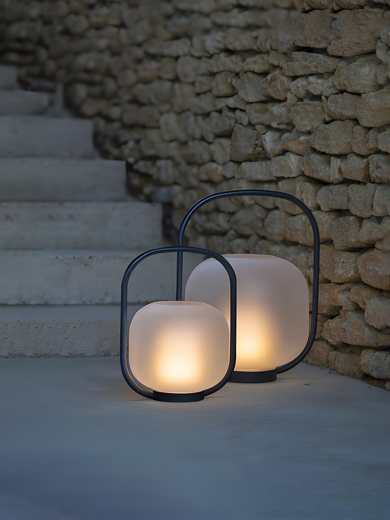 Tragbare Laterne Outdoor-Tischlampe - Wiederaufladbare Lampe für Balkon