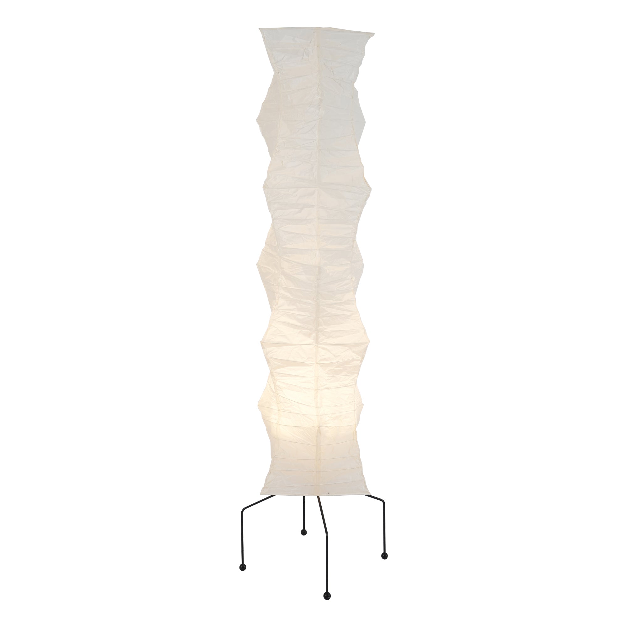 Rice Paper Floor Lamp - Bamboo Frame Soft Light for Living Room