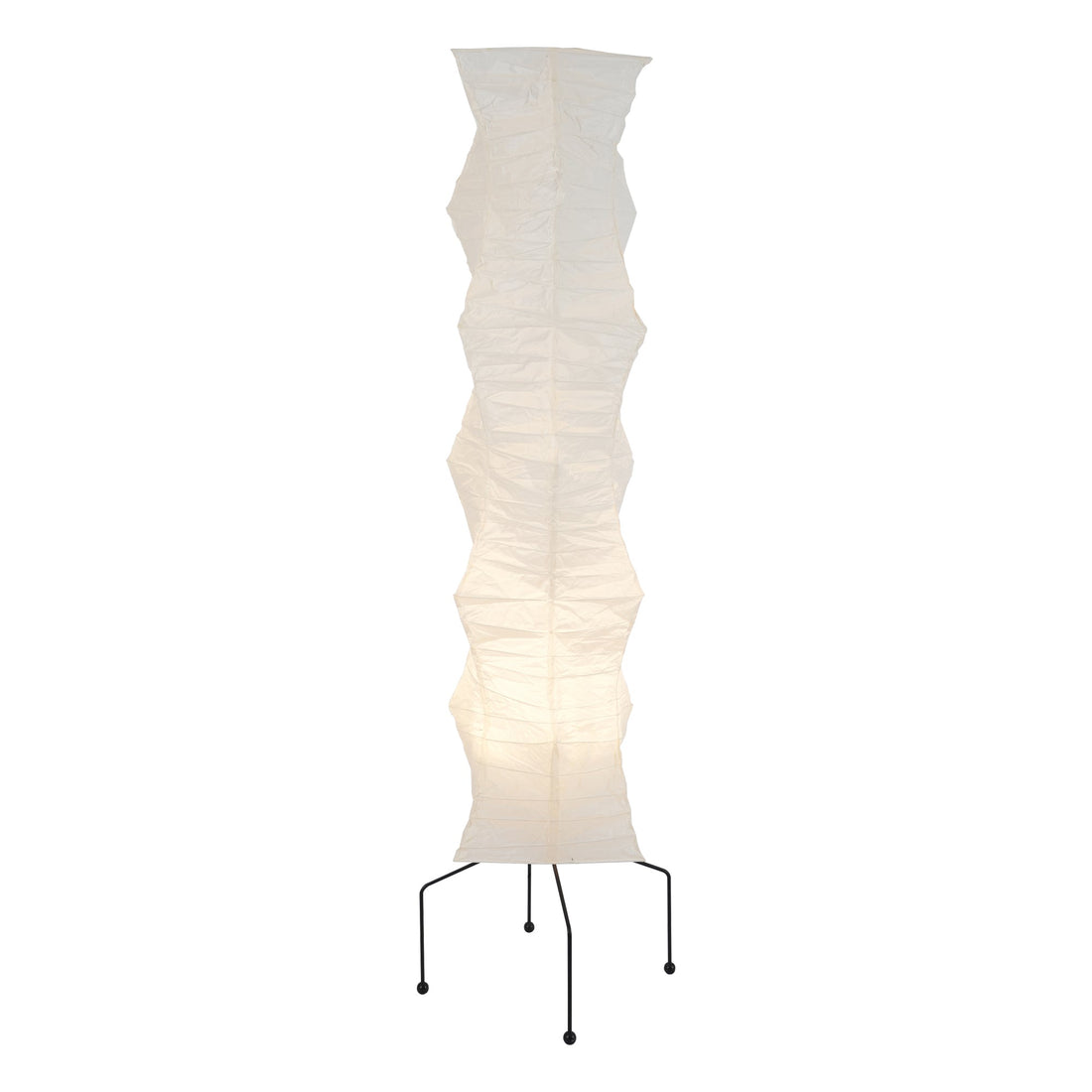 Rice Paper Floor Lamp - Bamboo Frame Soft Light for Living Room
