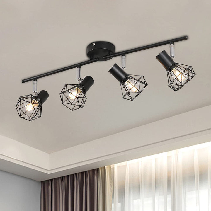 Iron Track Lighting - Modern Adjustable Living Room Light