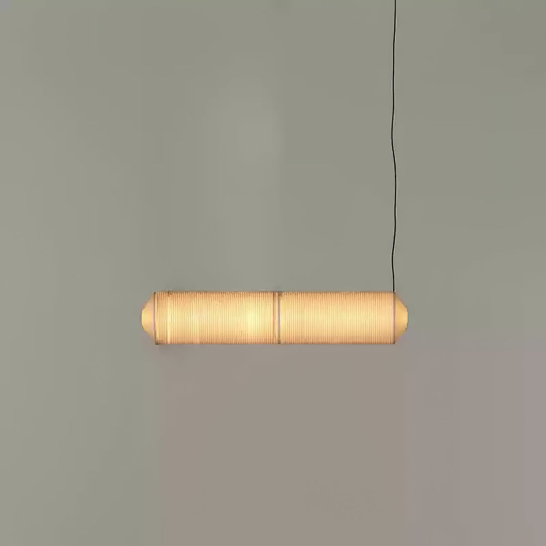 Hängelampe aus Maulbeerseide – Warme LED-Beleuchtung für Wohnzimmer