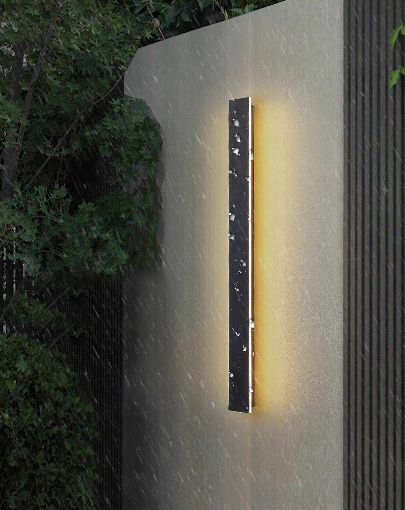 Long Strip Solar Outdoor Wall Sconce - LED Light for Front Porch