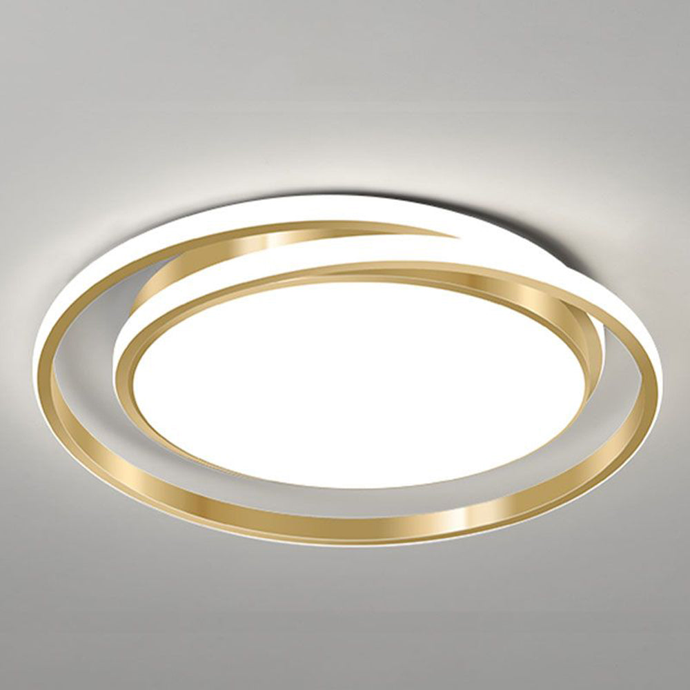 Metal LED Circle Ceiling Light - Modern Acrylic Design for Bedroom