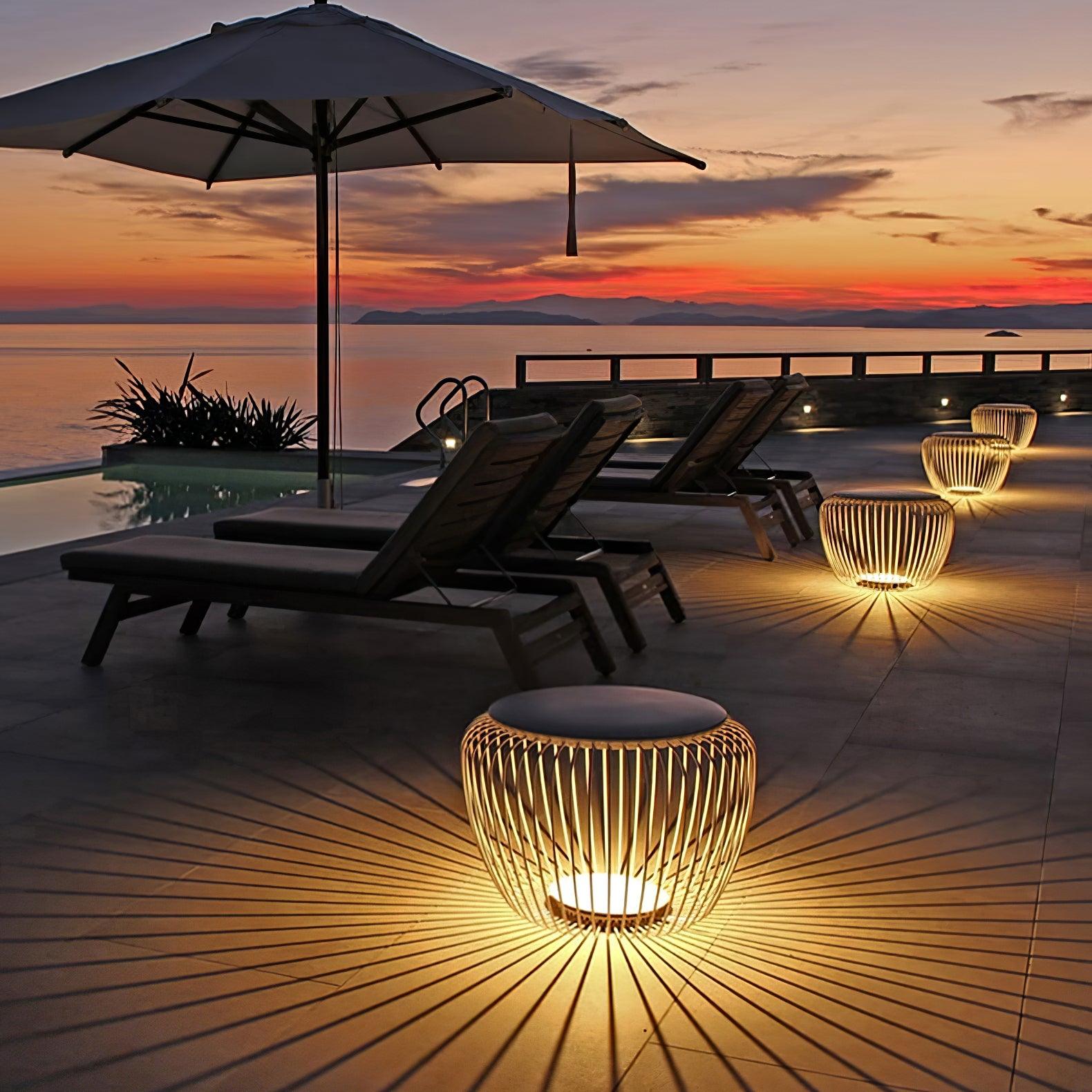 Meridiano Tischleuchte – Wiederaufladbares LED-Licht für Terrasse &amp; Garten
