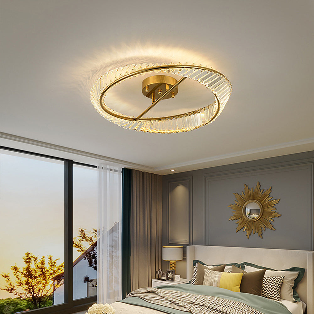 Crystal LED Ceiling Light – Modern Fixture for Stylish Bedrooms