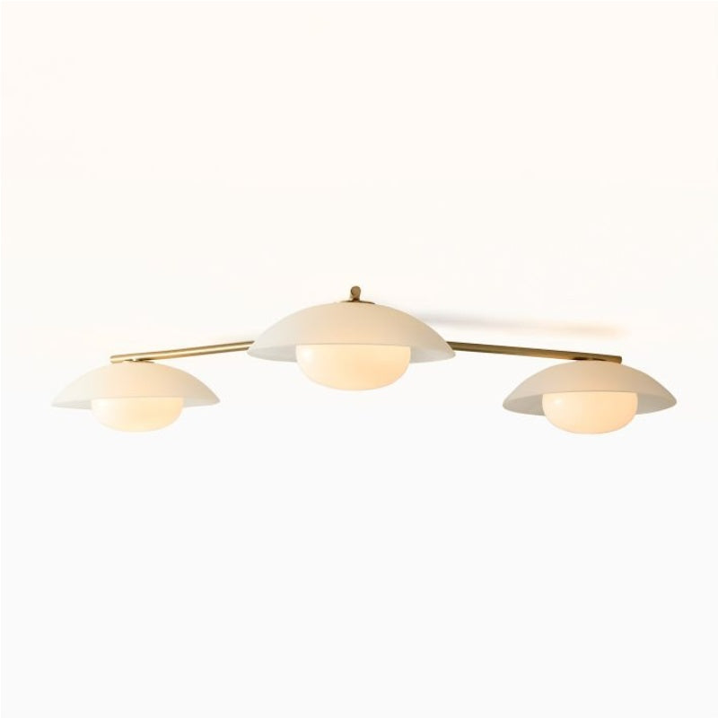 Elorina 3-Light Flush Mount Glass/Metal Ceiling Light - A Stylish Fixture for Modern Spaces