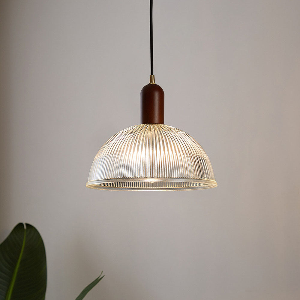 Wabi-Sabi Pendant Light - Clear Glass Bedroom Lighting Modern