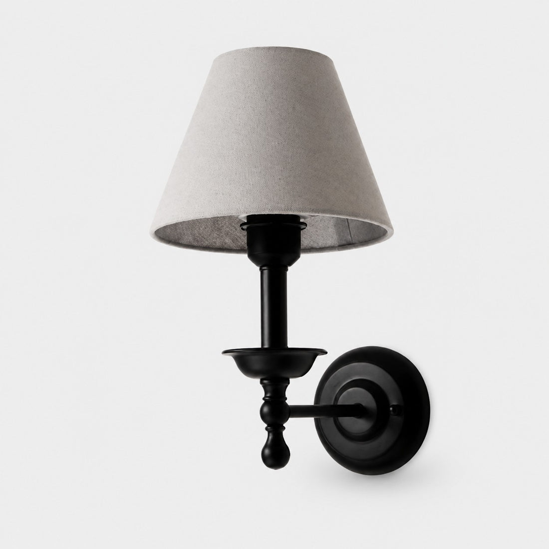 Vintage Fabric Shade Wall Sconce