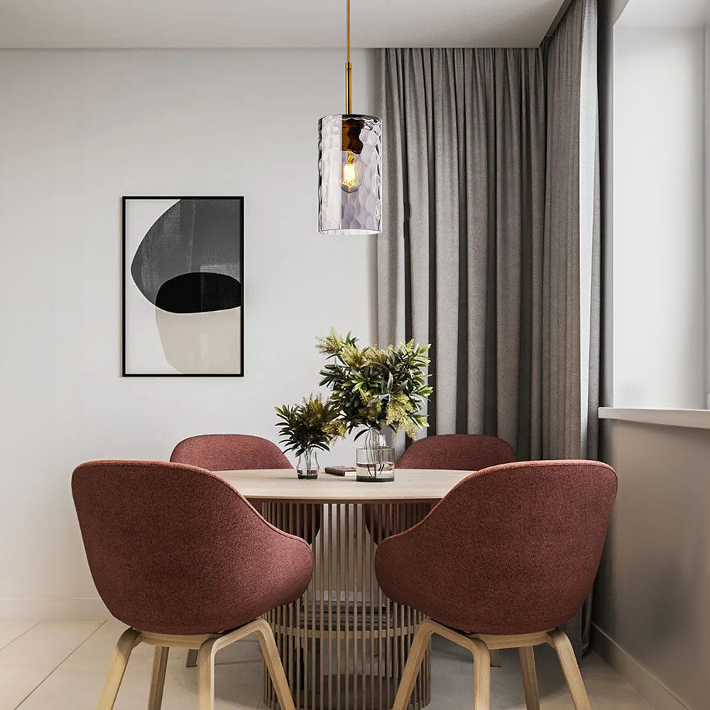 Ripple Glass Pendant Light - Simple Creative Design for Dining Room
