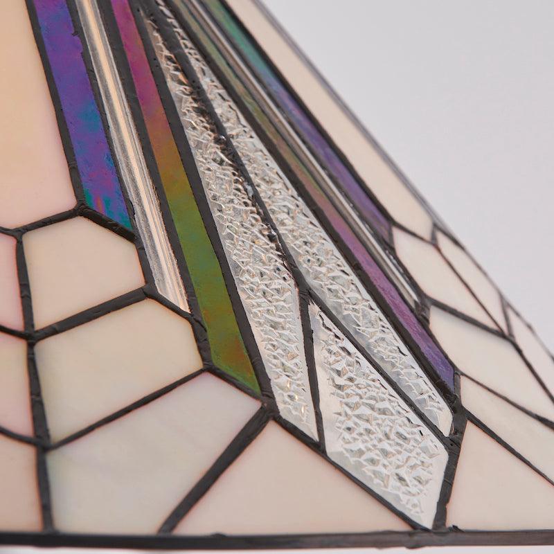 TF Astoria Tiffany Ceiling Pendant – Dimpled Geometric Glass Design for Living Room