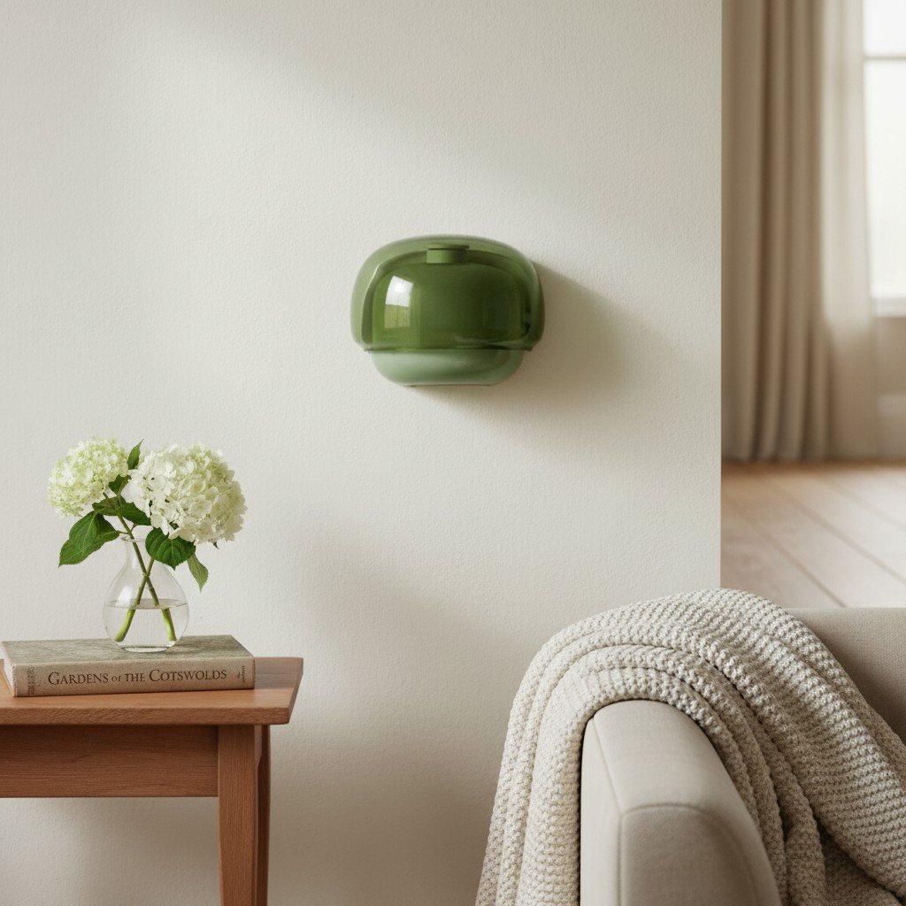 Clinco Farbige moderne Vintage-Glas-Wandlampe – Sanftes Pilz-Glühen