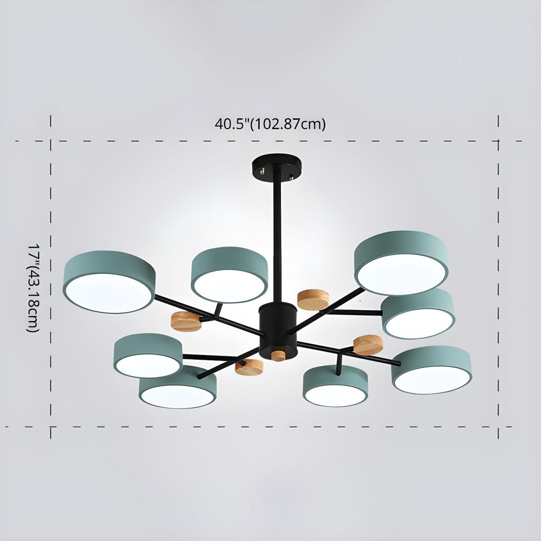 Modern Acrylic Chandelier - Multiple Lamp Heads Lamp for Living Room
