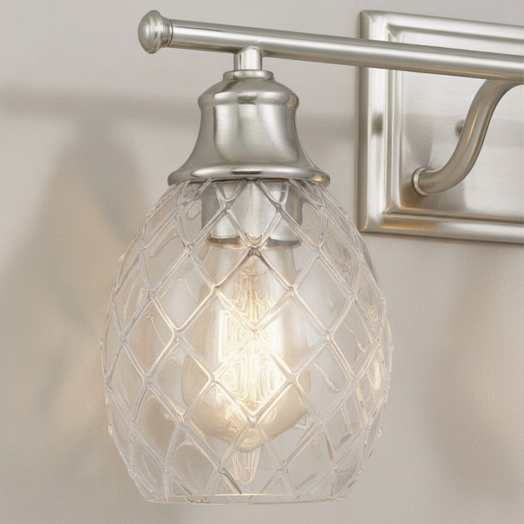 Nixora Modern Farmhouse Ribbed Design Wall Lamp - Decorative Lighting for Bathroom and Hallway